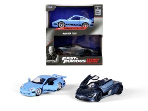 Rýchlo a zbesilo Twin Pack Brianovo Porsche 996 GT3 RS a Shaw´s McLaren, 1:32 Wave 1/2