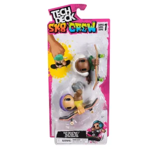 TECH DECK SK8 CREW FINGERBOARD S FIGURKOU DVOJBALENÍ