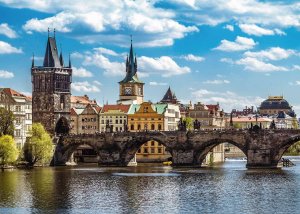 Praha: Pohľad na Karlov most 1000 dielikov