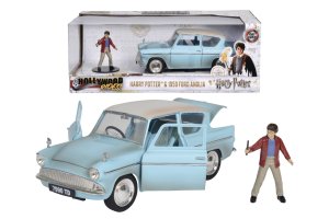 Harry Potter Auto Ford Anglia 1959 1:24 s figúrkou Harryho Pottera