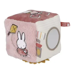 Kocka textilný králiček Miffy Fluffy Pink