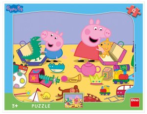 PEPPA PIG SA HRÁ 12D doskové Puzzle