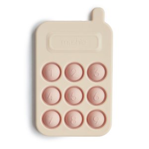 Mushie silikónová hračka pop-it Phone