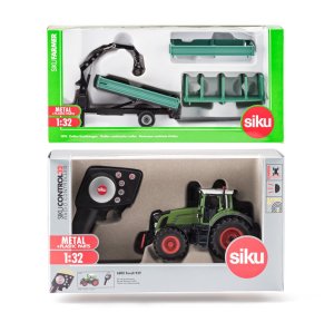 SIKU Control - RC traktor Fendt 939 s ovládačom + zelený príves Oehler 1:32