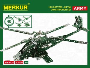 Merkur Helikopter Set, 515 dielov, 40 modelov