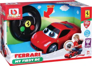 BB Junior RC - LaFerrari so svetlami a zvukmi, diaľkový ovládač volant, červená, 27MHz