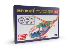 Merkur 013 Vrtuľník, 222 dielov, 10 modelov