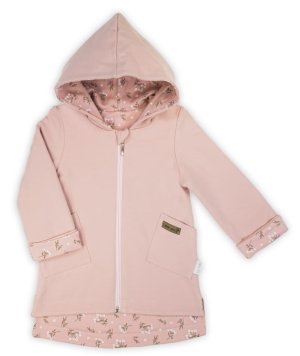 Ružová mikina Bamarnicol s kapucňou pre dievčatá
