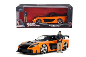 Rýchlo a zběsilo auto 1997 Mazda RX7 1:24 + figurka Han Lue